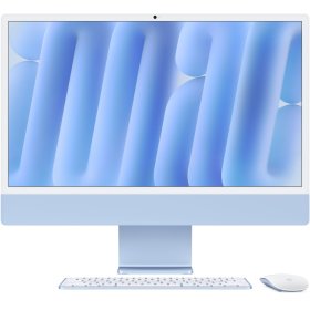Apple iMac 24" Retina 4,5K, (MWV13RU/A) (M4, 10-ядер CPU, 10-ядер GPU, 16 ГБ, 256 ГБ SSD, 2024), Голубой