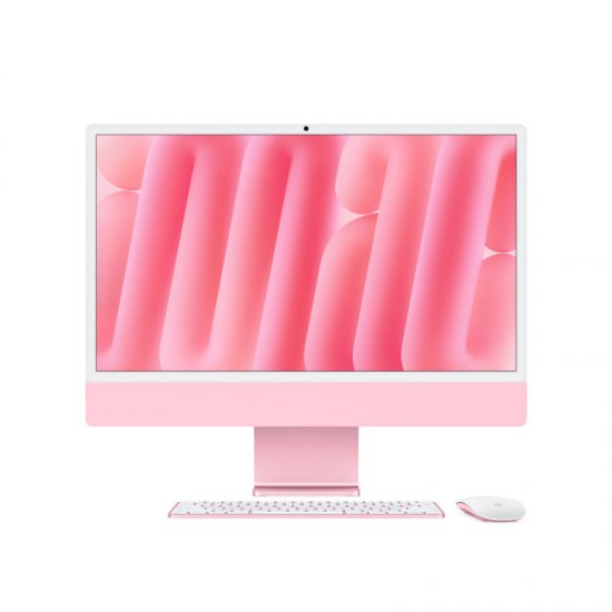 Изображение Apple iMac 24" Retina 4,5K, (MWV43) (M4, 10-ядер CPU, 10-ядер GPU, 16 ГБ, 256 ГБ SSD, 2024), Розовый