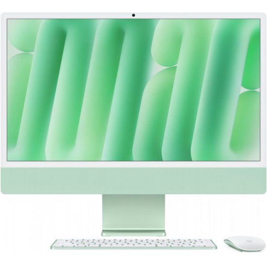 Apple iMac 24" Retina 4,5K, (MWUE3) (M4, 8-ядер CPU, 8-ядер GPU, 16 ГБ, 256 ГБ SSD, 2024), Зелёный